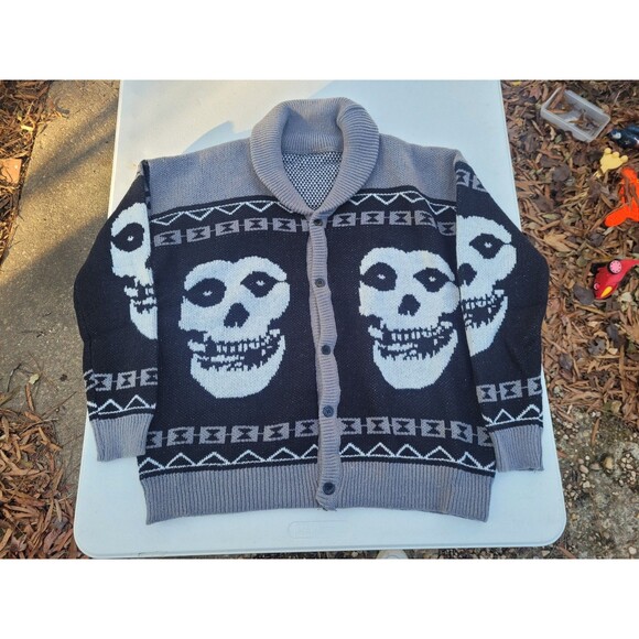 Misfits Cardigan Sweater XL - Picture 4 of 10